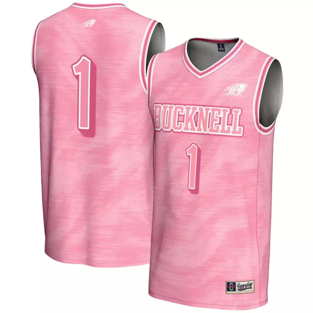Bucknell 1 Jersey Pink Gameday Greats White Fashion