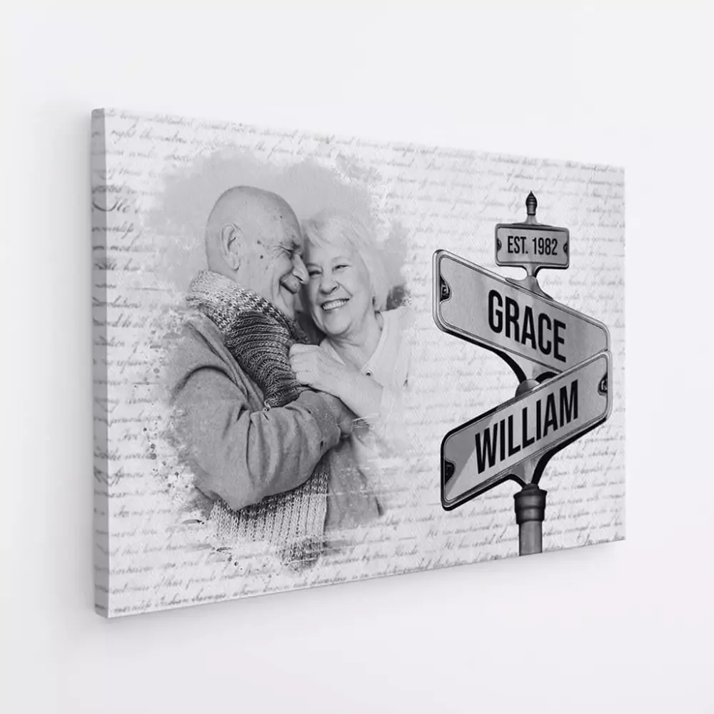 Grace William Jersey Black Street Sign