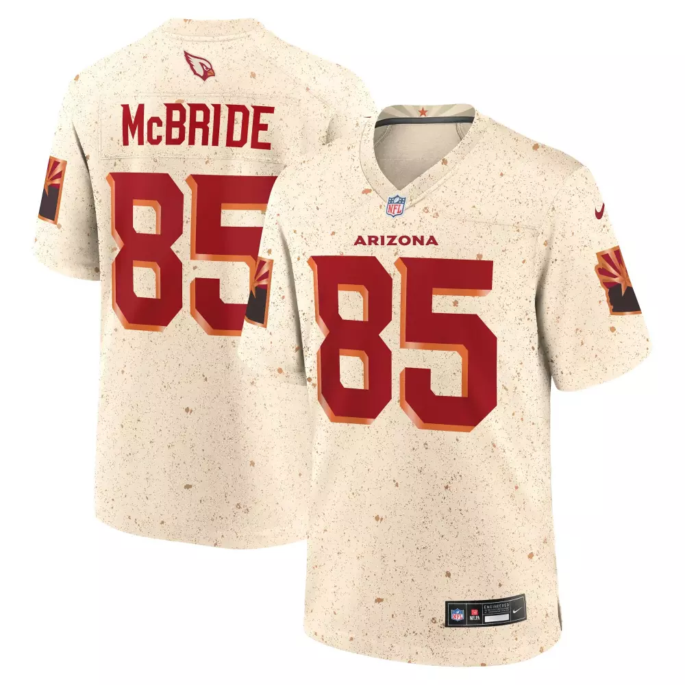 Trey Mcbride 85 Arizona Cardinals Jersey Cream Men Alternate Maroon Red Collection