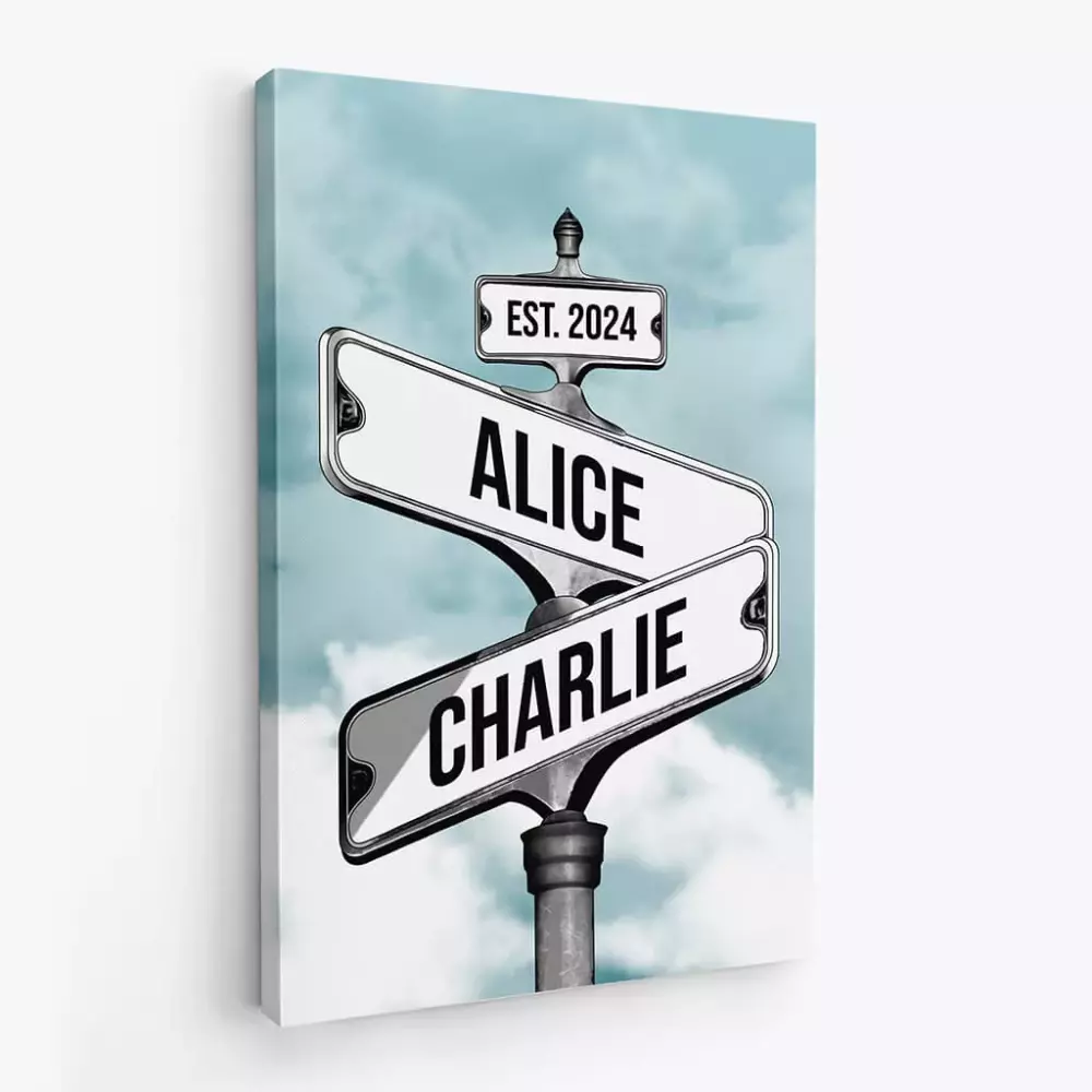 Alice Jersey White Street Sign Black