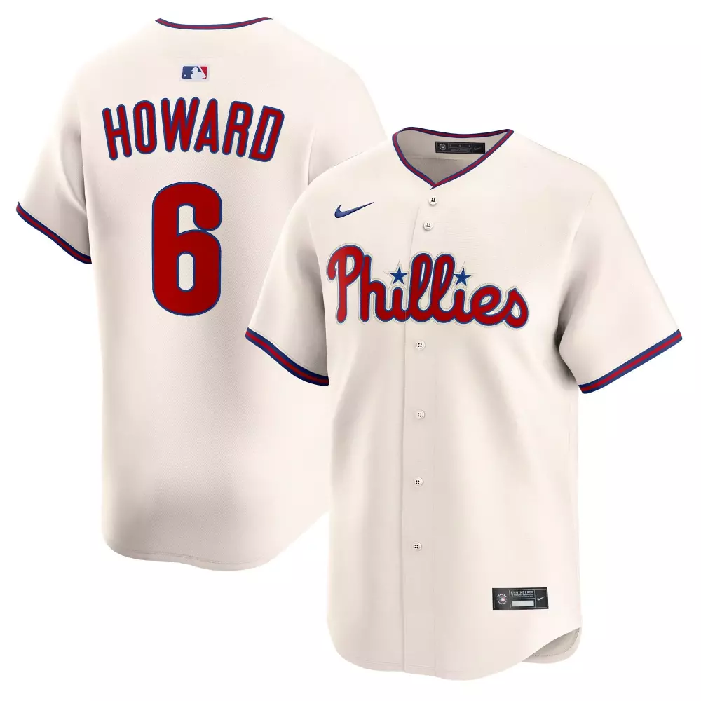 Ryan Howard 6 Jersey Cream Philadelphia Phillies Men Red Blue Alternate Retired Limited