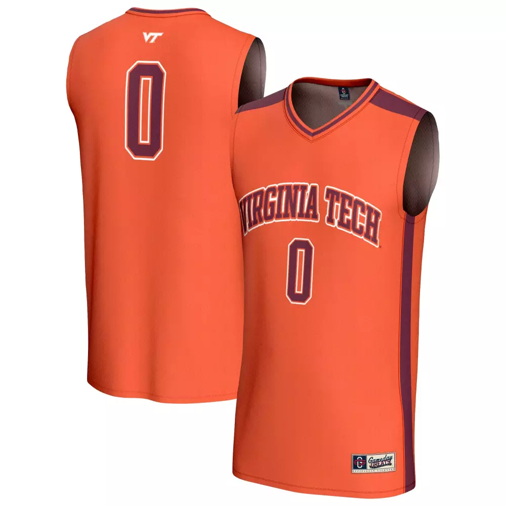 Virginia Tech Jersey Orange Hokies Men Maroon Gameday Unisex Fashion