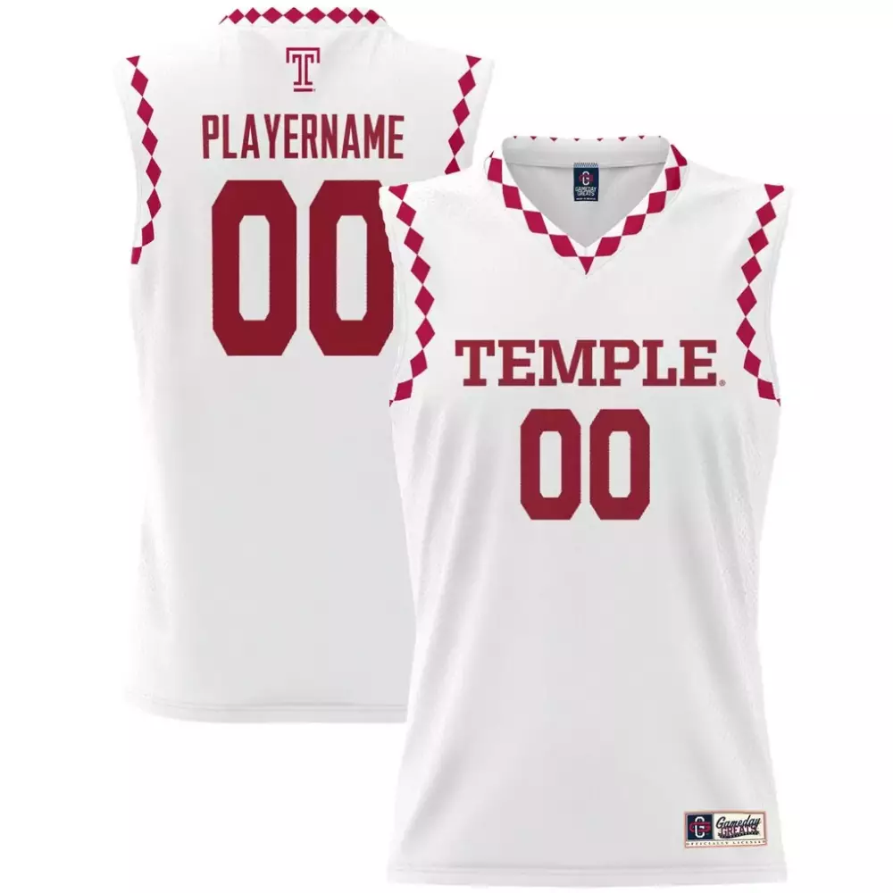 Temple Jersey White Red Gameday