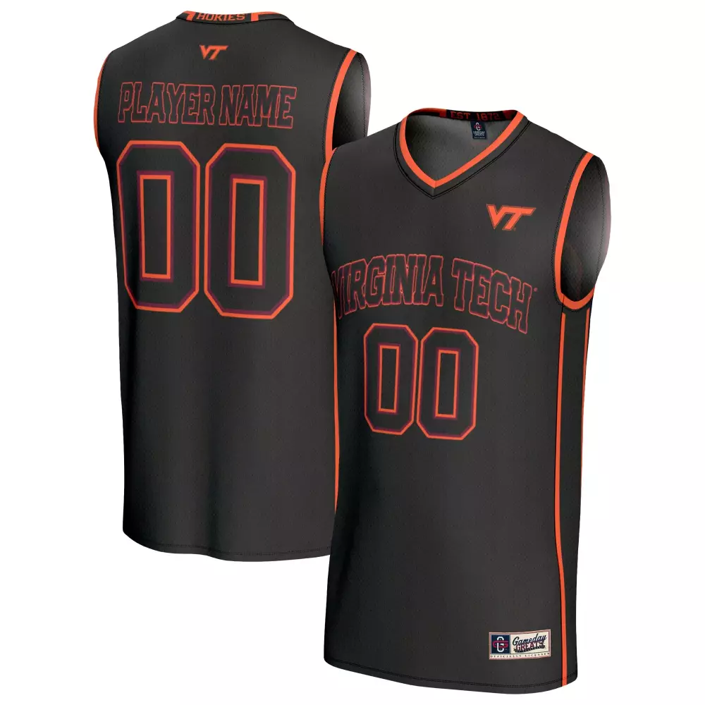 Virginia Tech Hokies Jersey Black Gameday Greats Men Orange Unisex Fashion