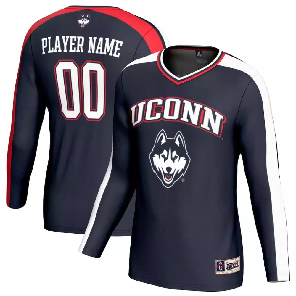 Uconn Jersey Navy White Red Gameday Unisex Fashion