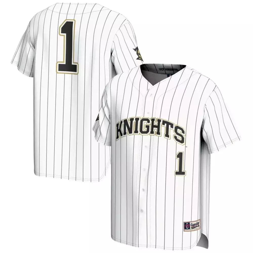 Knights 1 Jersey White Men Black Gold Gameday