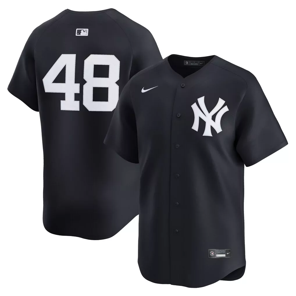 Anthony Volpe 48 New York Yankees Jersey Black Men White Alternate Limited
