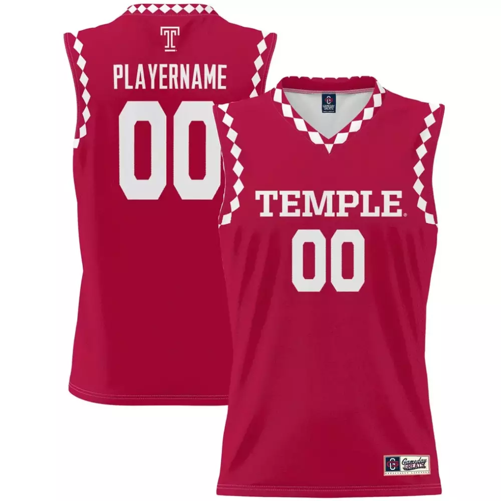 Temple Jersey Red Women White Gameday