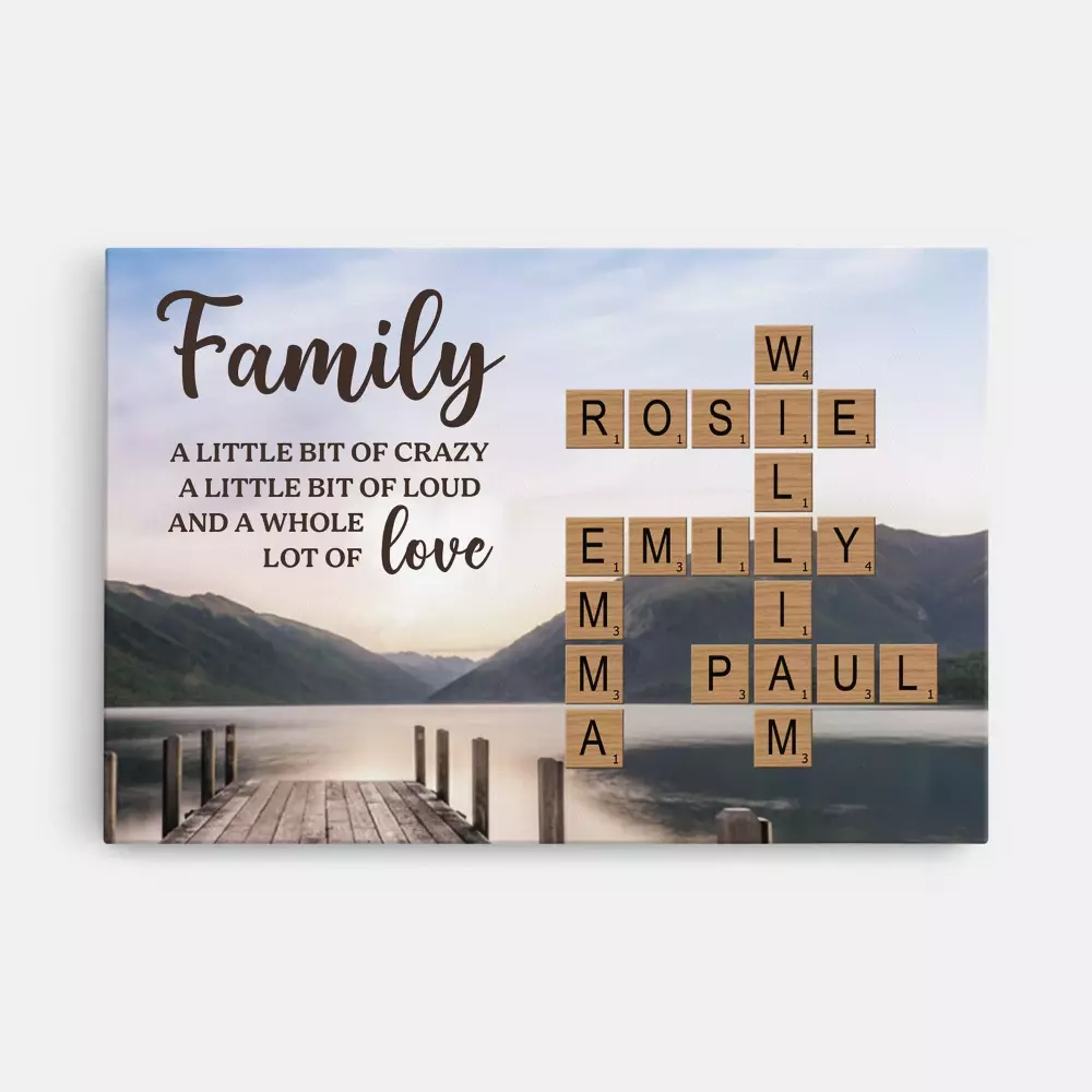 Rosie 1 Emily Jersey Wood Scrabble Tile Custom Design