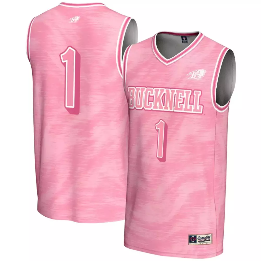 Bucknell Bison 1 Jersey Pink Breast Cancer Awareness Gameday Greats Women Custom Design