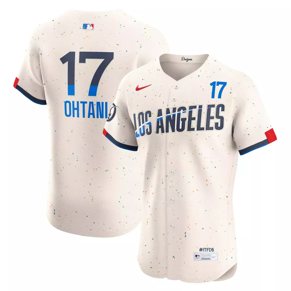 Shohei Ohtani 17 Jersey Cream City Connect Los Angeles Dodgers Men Custom Design