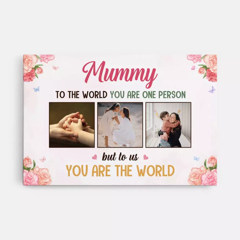 Mummy Jersey White Text And Photos Pink Yellow
