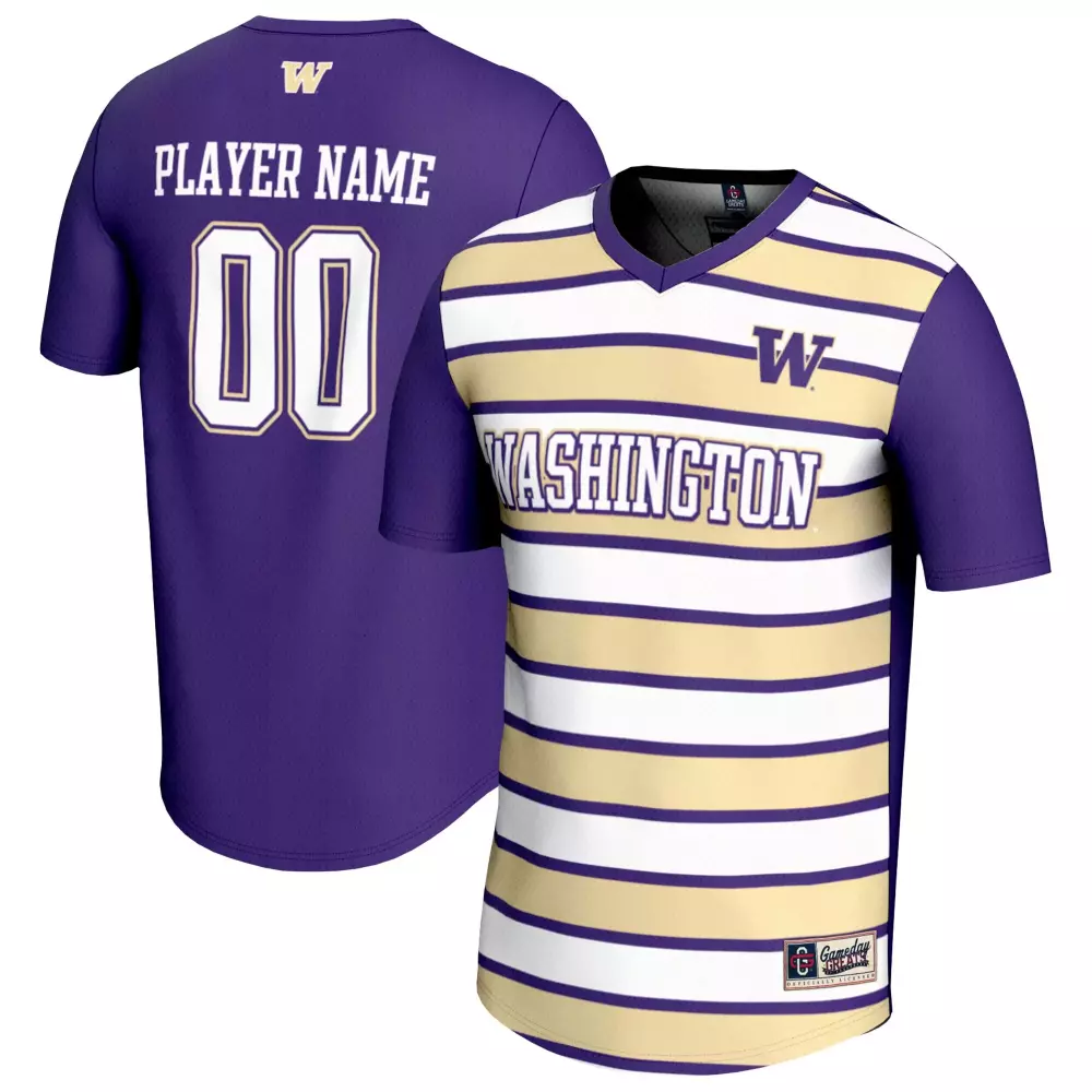 Washington Jersey Purple Gameday Greats Men T-shirt Split Gold White Unisex Fashion
