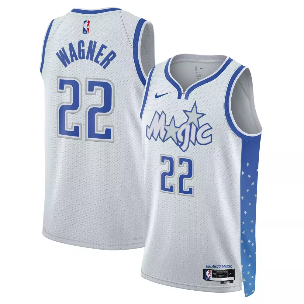 Franz Wagner 22 Orlando Magic Jersey White Starry Night Men Alternate Blue Silver