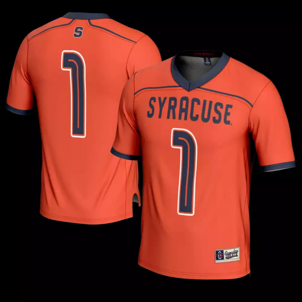 Syracuse 1 Jersey Orange Lacrosse Navy Gameday Fashion