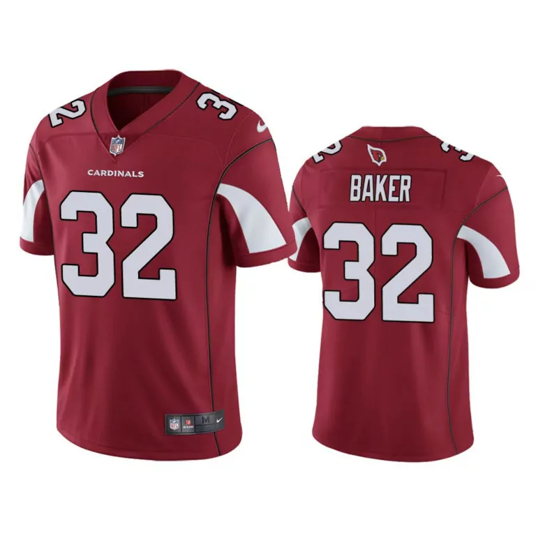 Budda Baker 32 Arizona Cardinals Jersey Maroon Men NFL White Vapor Stitched