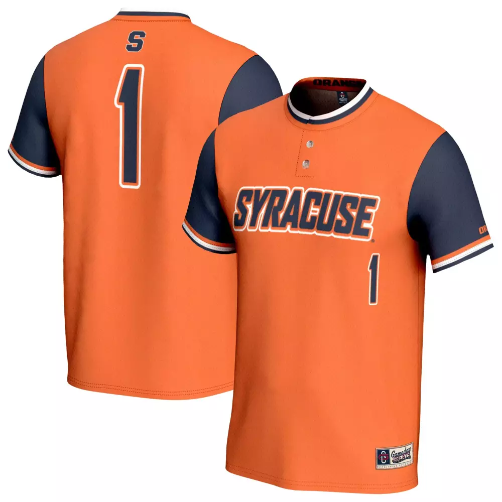 Syracuse 1 Jersey Orange Navy Blue White Gameday Unisex Fashion