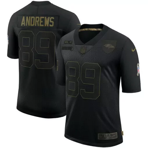Mark Andrews 89 Baltimore Ravens Jersey Black Salute To Service 75th Anniversary