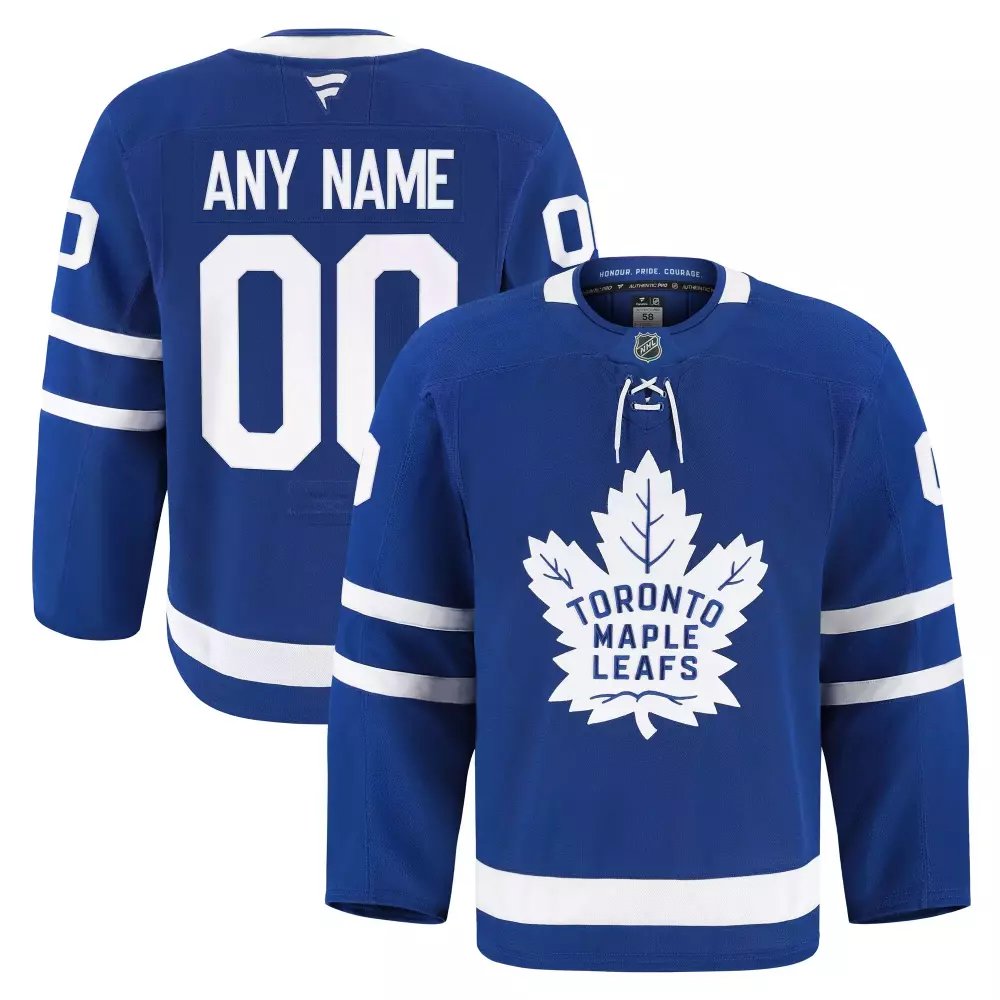 Toronto Maple Leafs Jersey Blue Men White Home Authentic Pro Custom