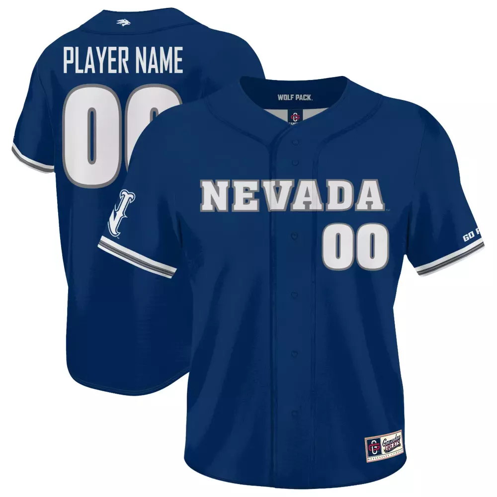 Nevada Wolf Pack Jersey Blue White Grey Gameday Unisex Fashion