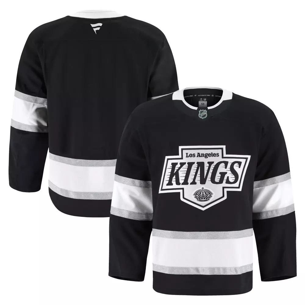 Custom Los Angeles Kings 58 Jersey Black Men White Silver Home Authentic Pro