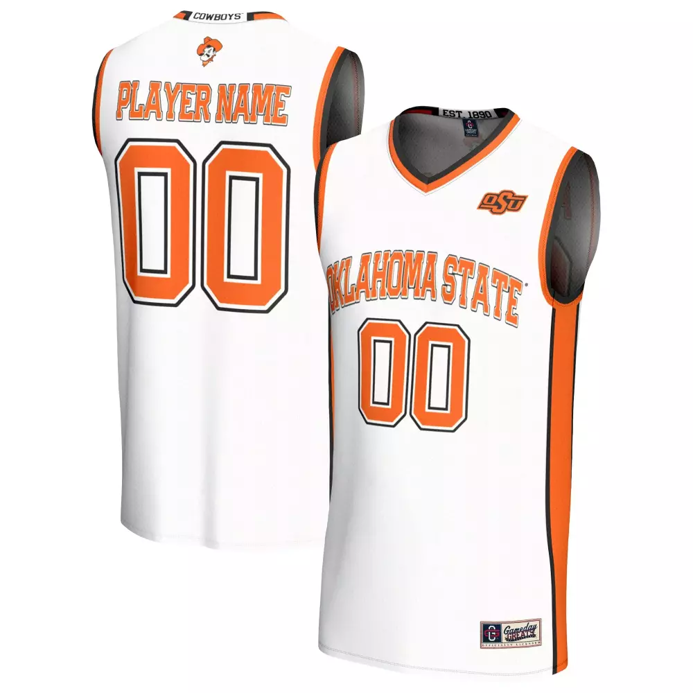 Oklahoma State Cowboys Jersey White Men Orange Black Gameday Unisex Fashion