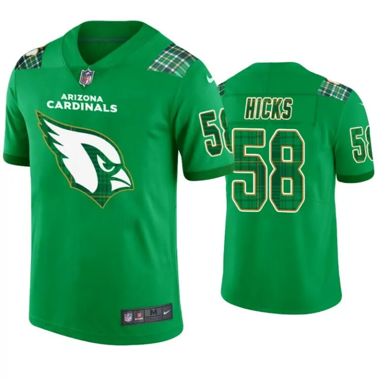 Amonra St 58 Arizona Cardinals Jersey Green Men Split Design White Yellow