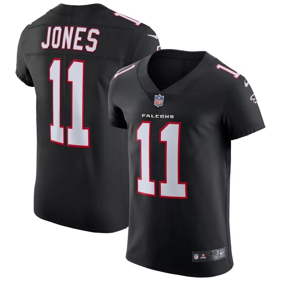 Julio Jones 11 Falcons Jersey Black Men Replica White Red Alternate Vapor Elite