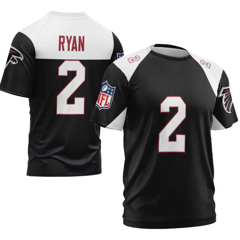 Matt Ryan 2 Atlanta Falcons Jersey Black Men Official White Red Vapor Limited Alternate