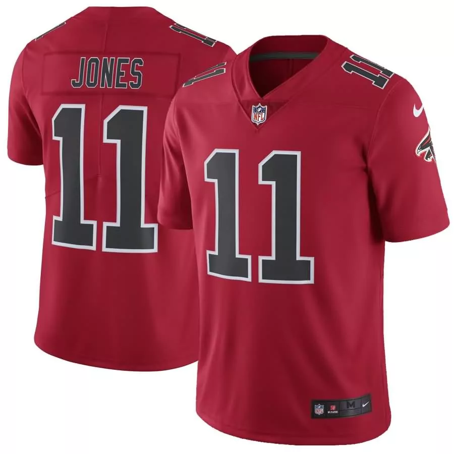 Julio Jones 11 Atlanta Falcons Jersey Red Men Black White Vapor Rush Limited