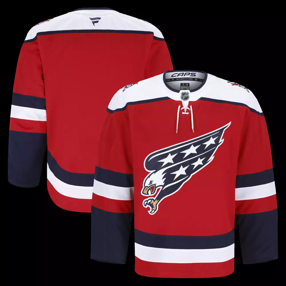 Washington Capitals Jersey Red Men White Navy Blue Alternate Authentic Pro