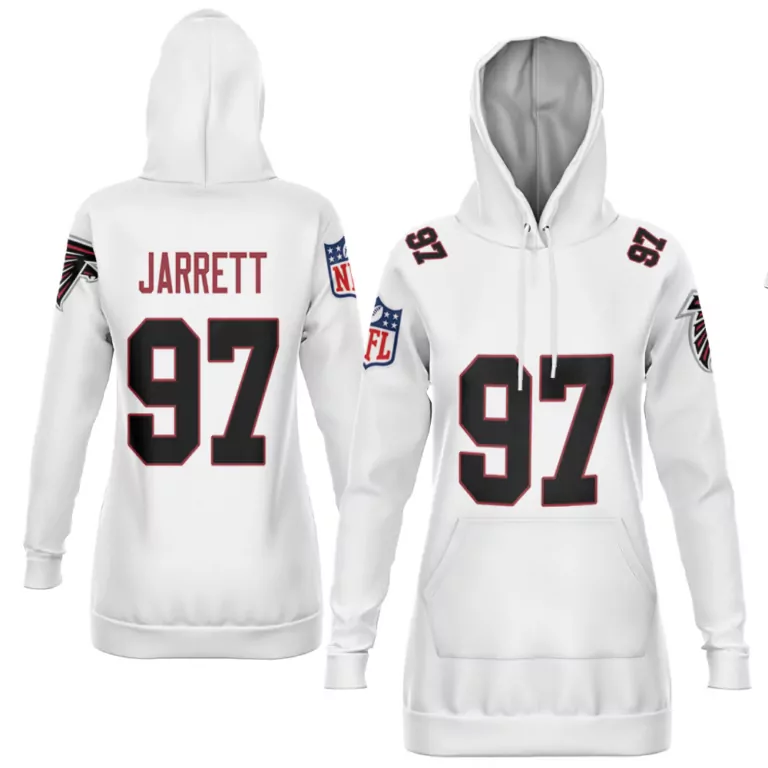 Grady Jarrett 97 Atlanta Falcons Jersey White Hoodie Black Red Vapor Limited