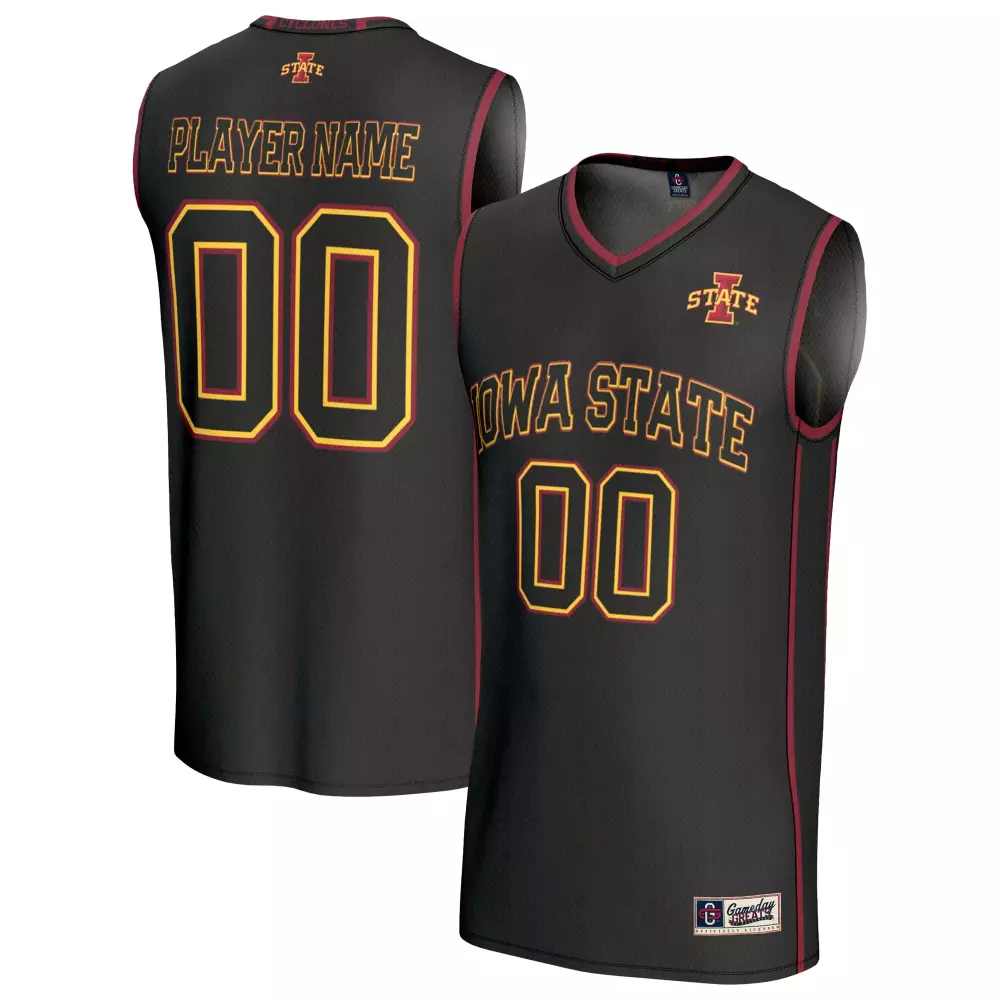 Iowa State Jersey Black Maroon Gold Gameday Unisex Fashion