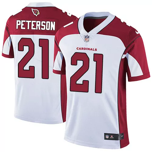Patrick Peterson 21 Jersey White Arizona Cardinals Men Replica Alternate Red Vapor