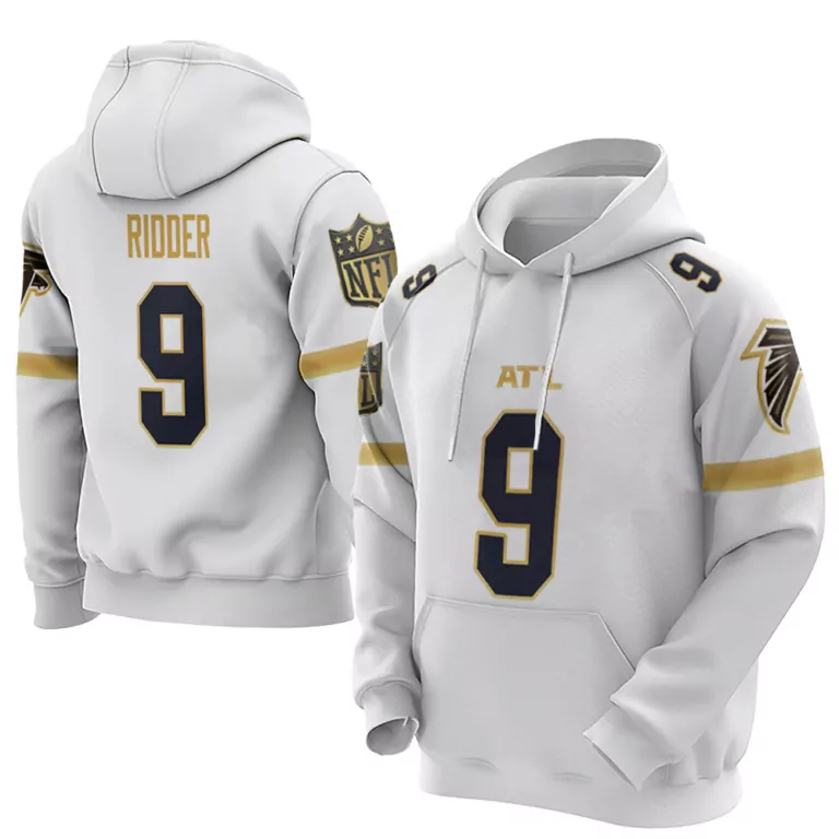 Desmond Ridder 9 Atlanta Falcons Jersey White Men Black Gold