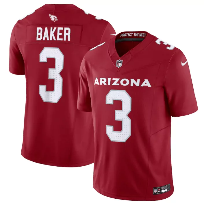 Budda Baker 3 Arizona Cardinals Jersey Cardinal Red Protect The Nest Men White Black