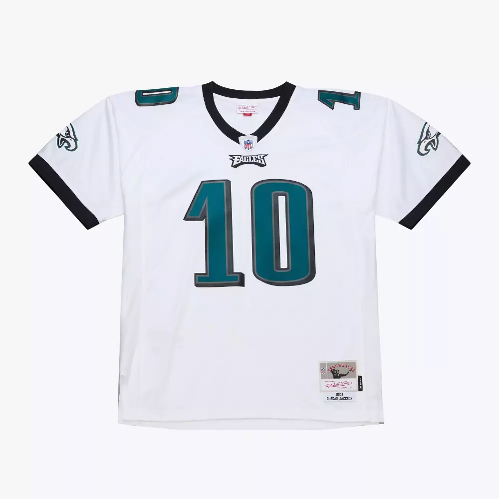 Desean Jackson 10 Eagles Jersey White Throwback Men Jerseys Alternate Design Black