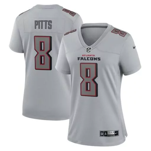 Kyle Pitts 8 Atlanta Falcons Jersey Gray Men Replica Alternate Red Black Fashion