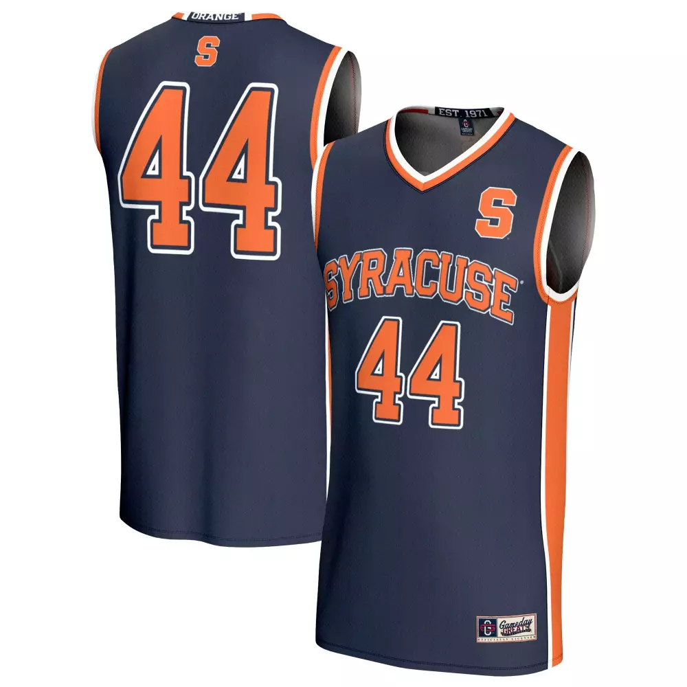 Custom Syracuse 44 Jersey Navy Men Orange White Gameday Unisex Fashion
