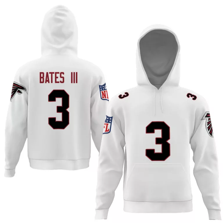 Walker Iii 3 Atlanta Falcons Jersey White Men Hoodie Black Red Vapor Limited