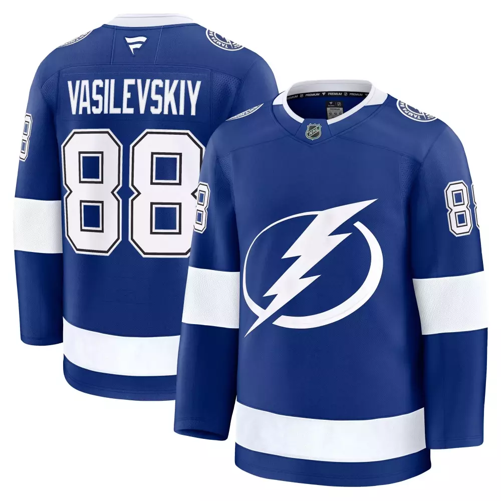 Andrei Vasilevskiy 88 Jersey Blue Tampa Bay Lightning Men White Away