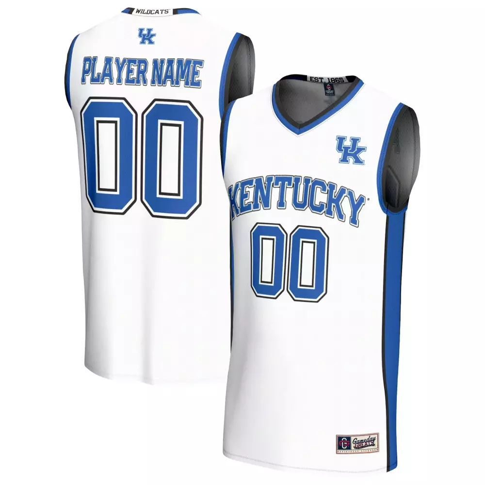 Kentucky Wildcats Jersey White Gameday Gear Men Blue Black Unisex Fashion