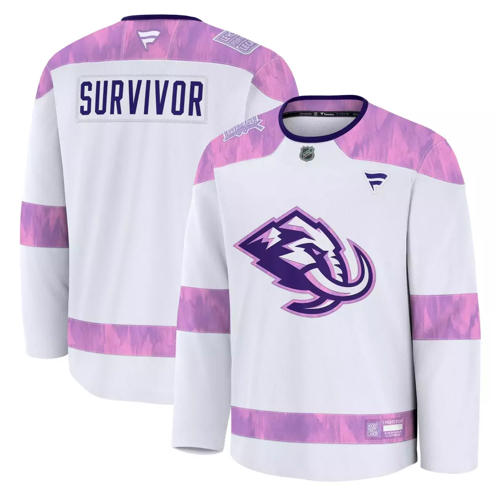 Survivor Buffalo Sabres Jersey White Hockey Fights Cancer Fight Men Alternate Purple