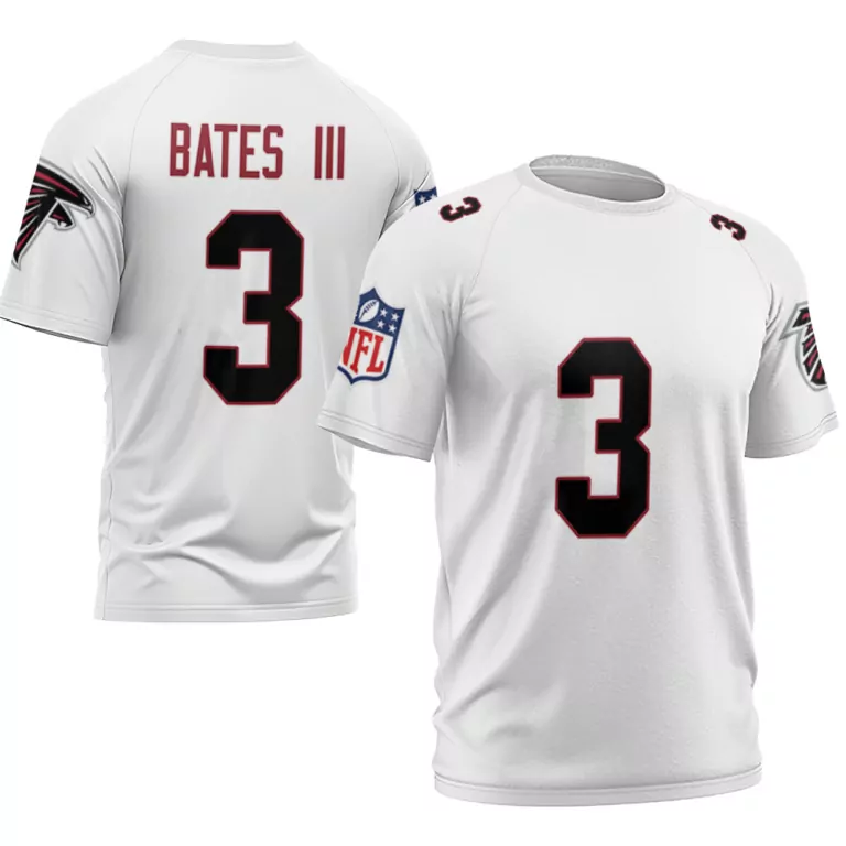 Walker Iii 3 Atlanta Falcons Jersey White Men Black Red Vapor Limited