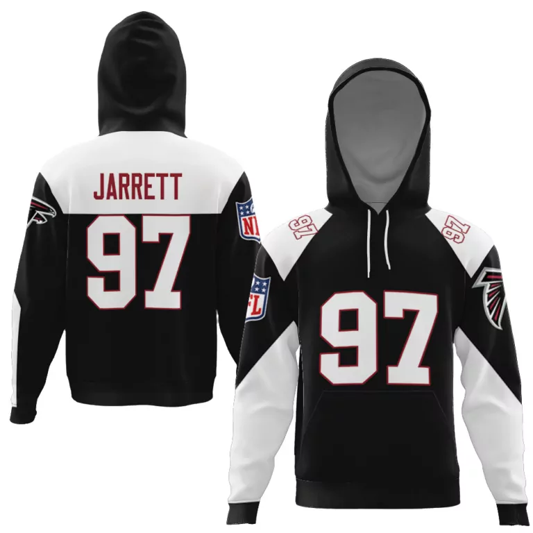 Grady Jarrett 97 Atlanta Falcons Jersey Black Men Hoodie White Red Vapor Limited