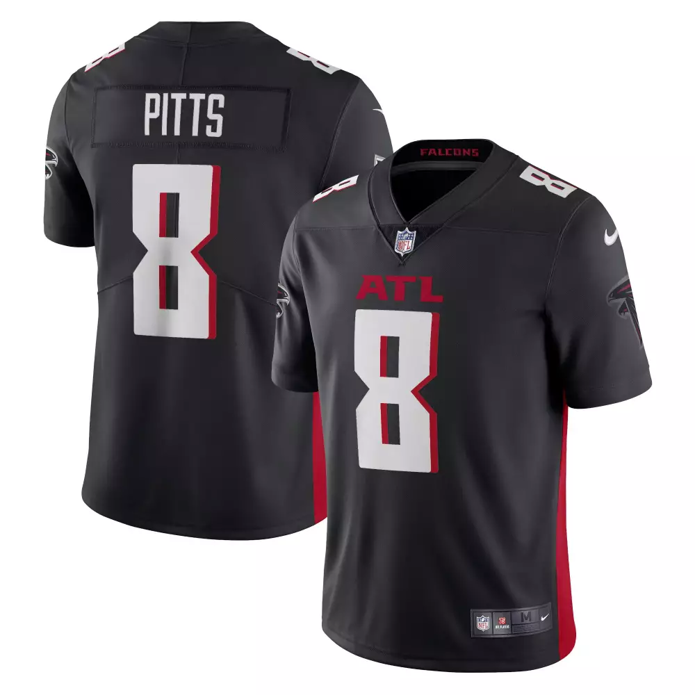 Kyle Pitts 8 Atlanta Falcons Jersey Black Men Replica Red White Vapor