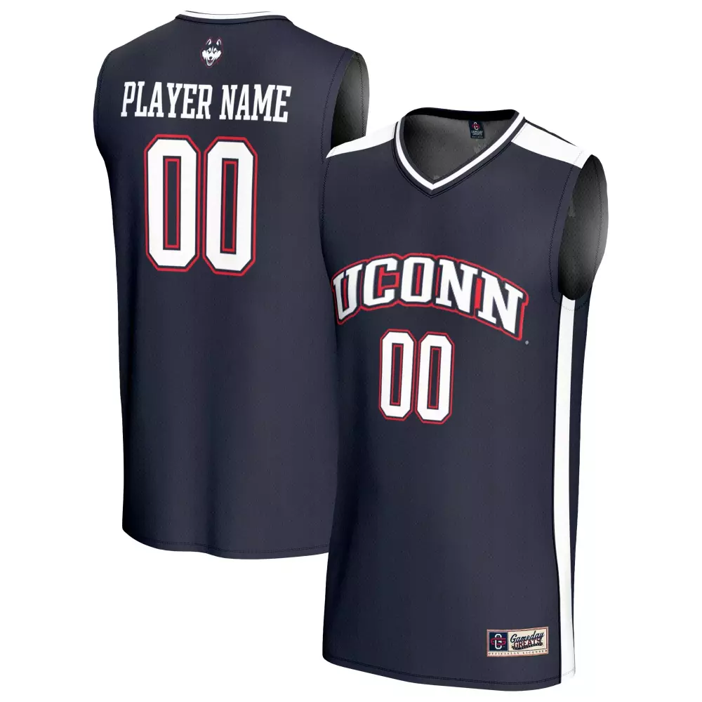 Uconn Jersey Navy Men White Red Gameday Unisex Fashion