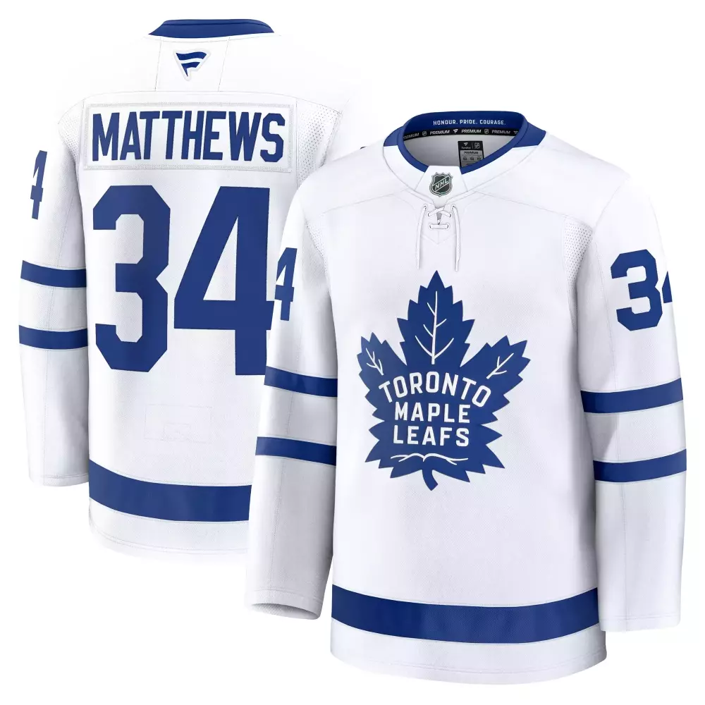 Auston Matthews 34 Jersey White Toronto Maple Leafs Men Blue Home