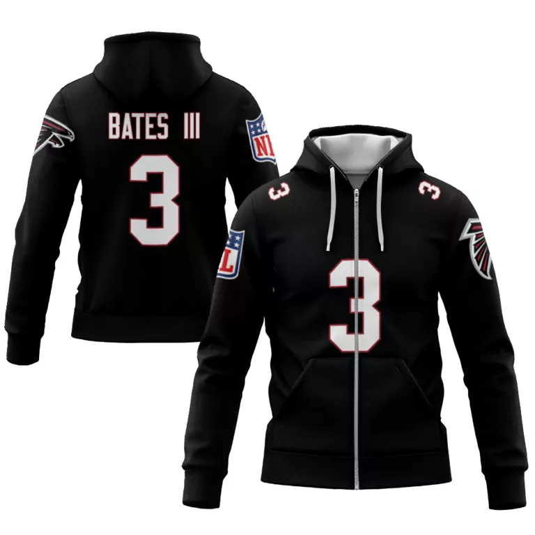 Walker Iii 3 Atlanta Falcons Jersey Black Men Hoodie White Red Vapor Limited
