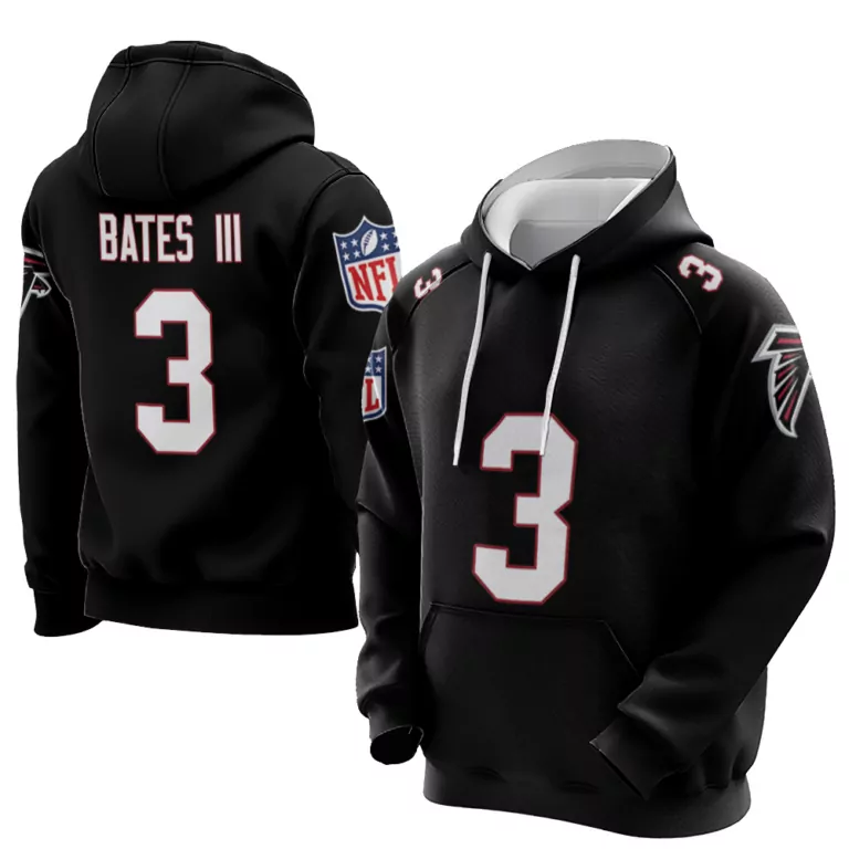 Walker Iii 3 Atlanta Falcons Jersey Black Men Hoodie White Red Vapor Limited